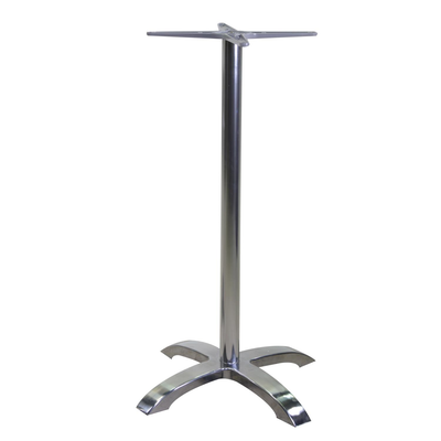 Base tavolo bar alluminio colore inox cm52x52h108 Vacchetti