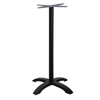 Base tavolo bar alluminio nero cm52x52h108 Vacchetti
