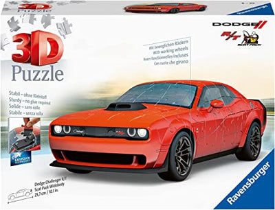 Ravensburger Puzzle 3D Dodge Challenger Red 108 pz