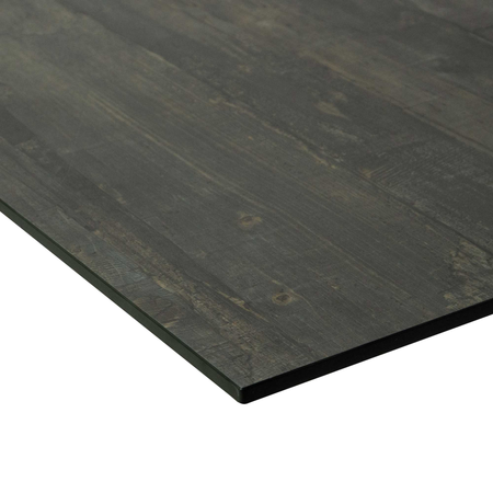 Top tavolo hpl effetto legno nero quadro cm59x59x1 Vacchetti