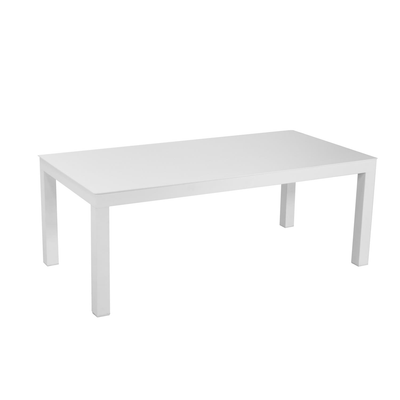 Tavolino alluminio bianco cm120x60h45 Vacchetti