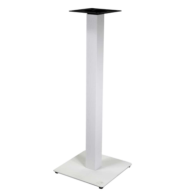 Base tavolo bar metallo bianco quadro cm40x40h110 Vacchetti