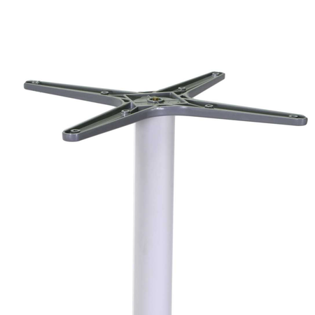 Base tavolo bar alluminio bianco quadrocm52x52h108 Vacchetti