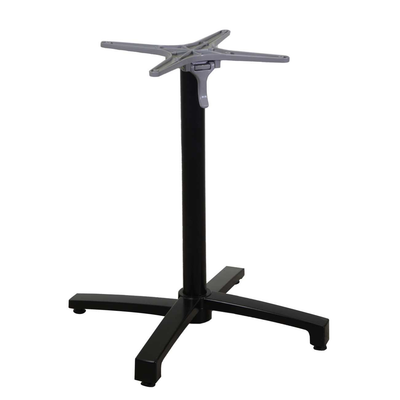Base tavolo alluminio nero ribaltabile cm52x52h72 Vacchetti