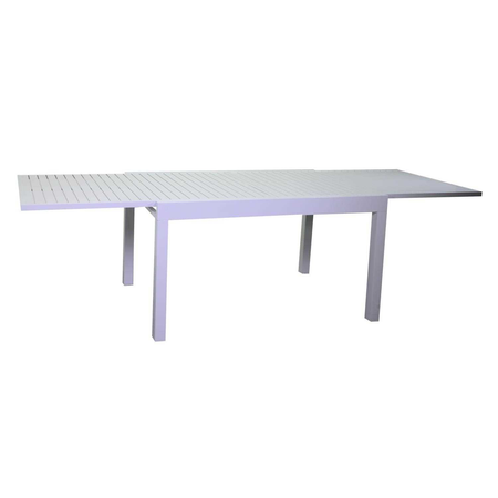 Tavolo alluminio Cleveland allungabile bianco cm125/250x75h75 Vacchetti