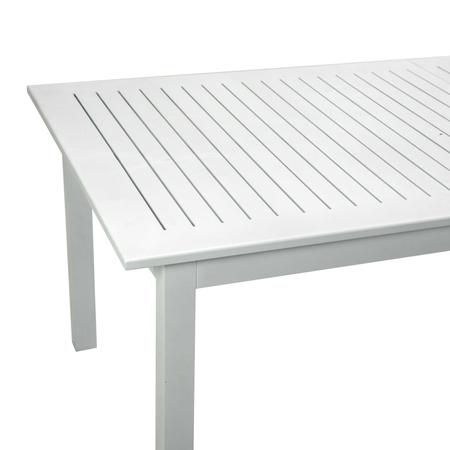 Tavolo alluminio Monterey allungabile bianco cm150/210x89h75 Vacchetti