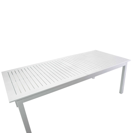 Tavolo alluminio Monterey allungabile bianco cm150/210x89h75 Vacchetti