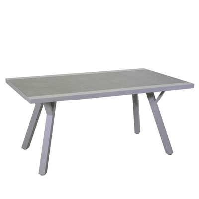 Tavolino alluminio frisco bianco cm140x80h65 Vacchetti