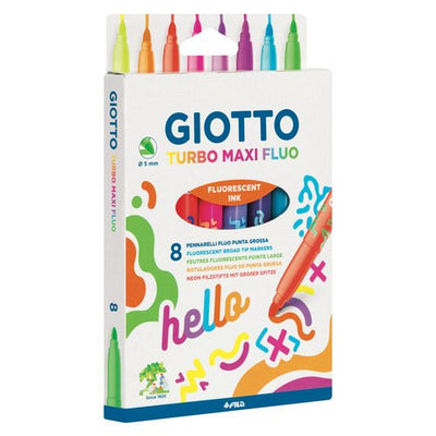 Pennarelli disegno Fila F453800 GIOTTO Turbo Maxi Colori assortiti flu