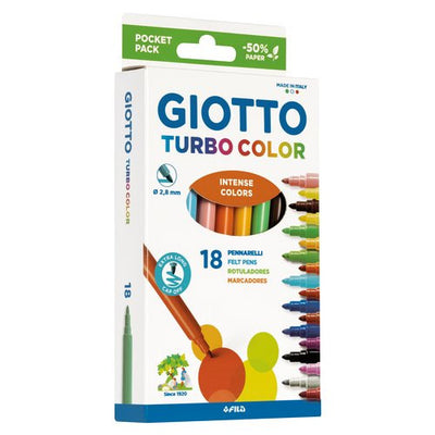 Pennarelli disegno Fila F073400 GIOTTO Turbocolor Colori assortiti