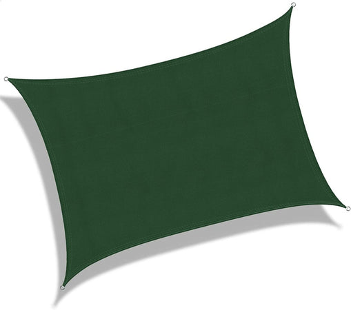 Tenda a Vela Quadrato Colore Verde 5X5m Parasole Per Giardino Terrazza A2Zworld