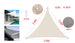 Tenda a Vela Triangolare Colore Beige 3.6X3.6X3.6m Parasole Per Giardino Terrazza A2Zworld