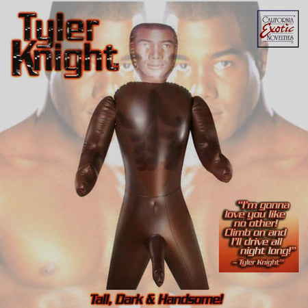 Bambolo Gonfiabile Nero Grandezza Reale Con Pene 8” Bambola Gonfiabile Uomo  Nero Tyler Knight Love Doll 
