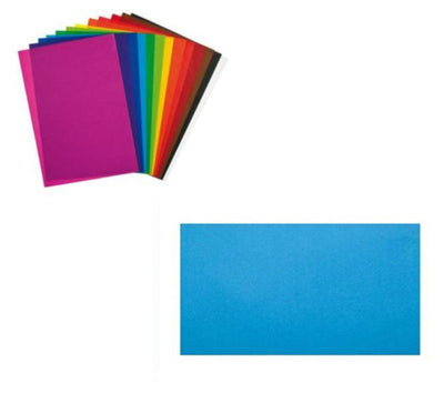 Confezione 24 fogli carta velina 21 gr colore AZZURRO Turchese Cartotecnica-Rossi
