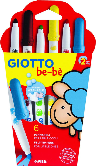 GIOTTO be-bè 466600 - Superpennarelli Astuccio 6 Colori, colori assortiti Giotto Be-Bã¨