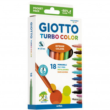 Pennarelli Giotto Turbocolor 18 pezzi