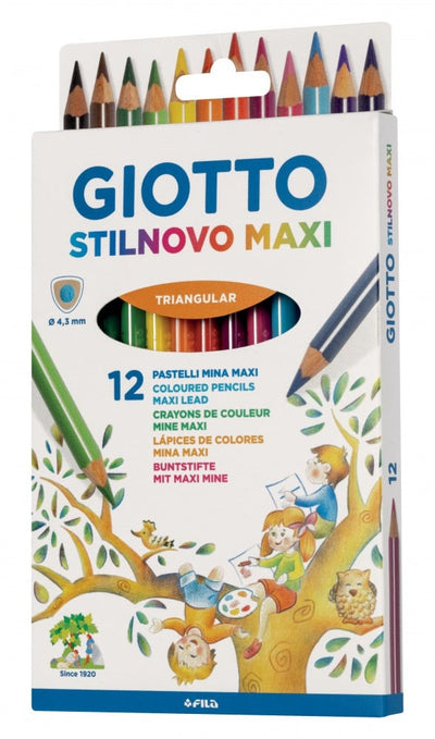 Pastelli Giotto Stilnovo Maxi 12 pezzi