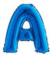 Palloncino Mylar 14'' (35CM) Lettera A Blue
