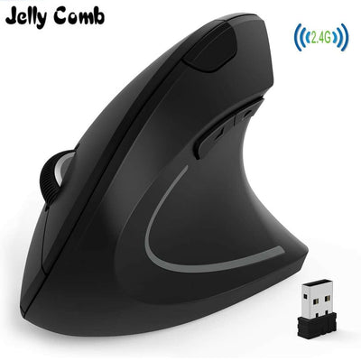Mouse Verticale Wireless Jelly Comb Nero 2,4 Ghz per Pc Desktop Mac Senza Filo Elettronica/Informatica/Accessori/Tastiere Mouse e periferiche di input/Mouse TRM Company - Polistena, Commerciovirtuoso.it