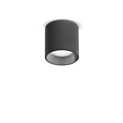 Lampada Da Soffitto Dot Pl Round Nero 4000K Ideal-Lux Ideal Lux