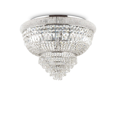Lampada Da Soffitto Dubai Pl24 Cromo Ideal-Lux Ideal Lux