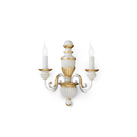 Lampada Da Parete Firenze Ap2 Bianco Ideal-Lux Ideal Lux