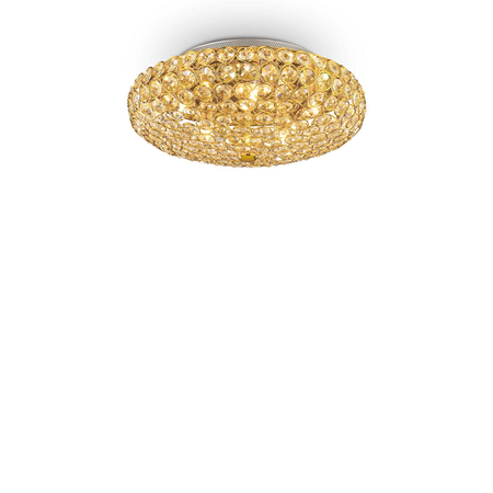 Lampada Da Soffitto King Pl5 Oro Ideal-Lux