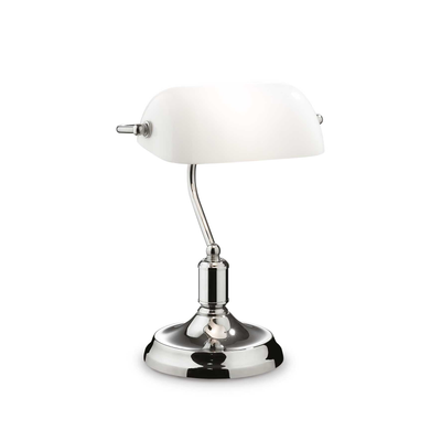 Lampada Da Tavolo Lawyer Tl1 Cromo Ideal-Lux Ideal Lux