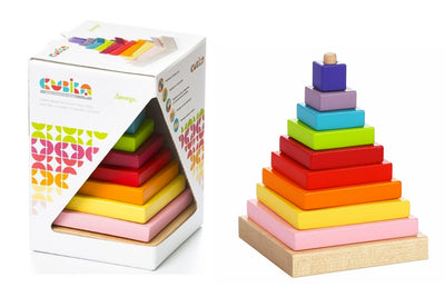 Piramide Colorata Legno Cubika