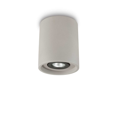 Lampada Da Soffitto Oak Pl1 Round Cemento Ideal-Lux Ideal Lux