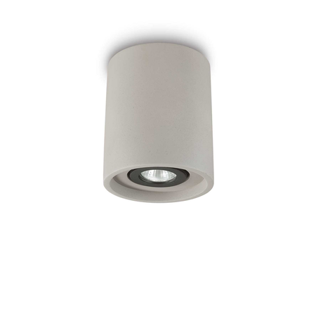 Lampada Da Soffitto Oak Pl1 Round Cemento Ideal-Lux