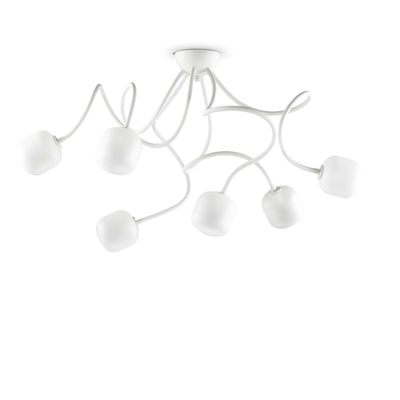 Lampada Da Soffitto Octopus Pl6 Bianco Ideal-Lux Ideal Lux