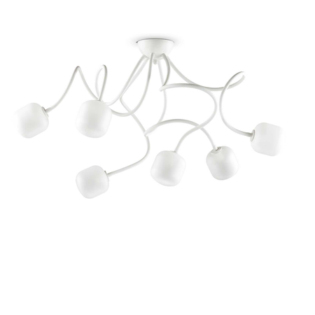 Lampada Da Soffitto Octopus Pl6 Bianco Ideal-Lux