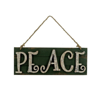 Targhetta in legno Peace – set da 2 Vacchetti
