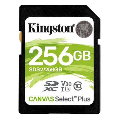 Scheda di memoria Kingston SDS2 256GB CANVAS SELECT PLUS