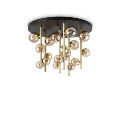 Lampada Da Soffitto Perlage Pl18 Ambra Ideal-Lux Ideal Lux