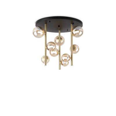 Lampada Da Soffitto Perlage Pl9 Ambra Ideal-Lux Ideal Lux