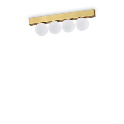 Lampada Da Soffitto Ping Pong Pl4 Ottone Ideal-Lux Ideal Lux