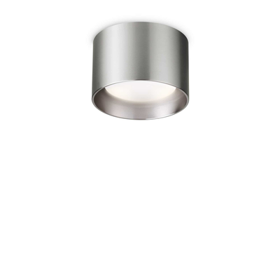 Lampada Da Soffitto Spike Pl1 Round Nickel Ideal-Lux Ideal Lux