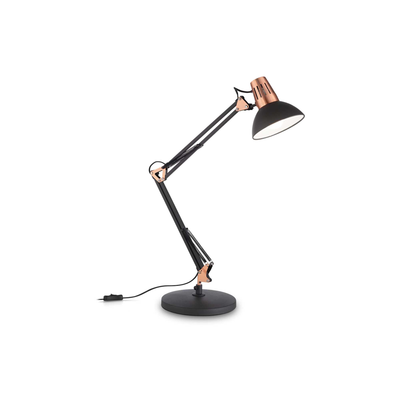 Lampada Da Tavolo Wally Tl1 Nero Rame Ideal-Lux Ideal Lux