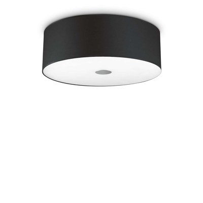 Lampada Da Soffitto Woody Pl5 Nero Ideal-Lux