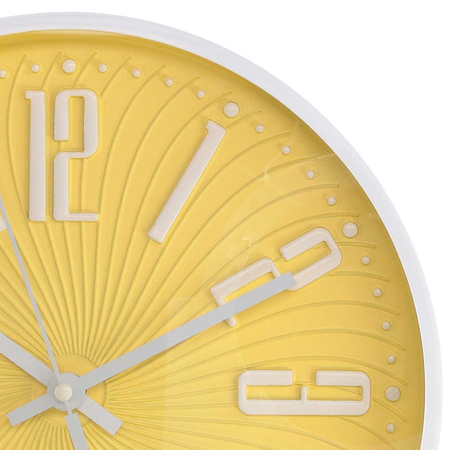 Orologio plastica giallo tondo cm ø30 Vacchetti