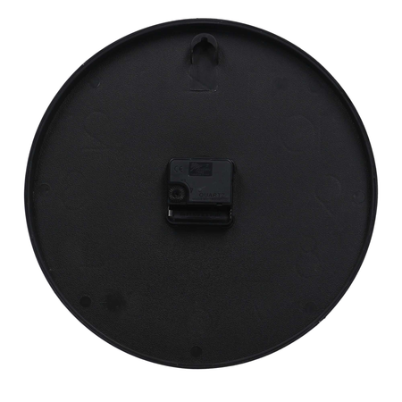 Orologio plastica nero tondo cm ø30 Vacchetti