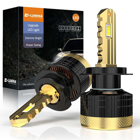 Kit Full Led Golden Key H7 120W 12000 Lumen 12V 6500K IP68 4 Volte Piu Luminoso Carall