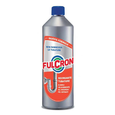 Disgorgante Fulcron sgorgante liquido per tubature acido stura lavandini Lt 1