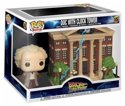 BTTF- Doc w/Clock Tower (Pop! Town) (Back to the Future) Funko Lcc
