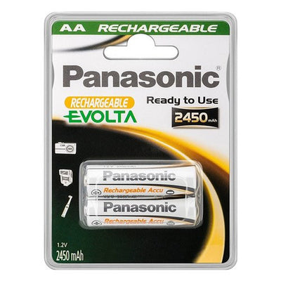 Batteria Stilo AA ricaricabile Panasonic HHR 3XXE 2BC EVOLTA