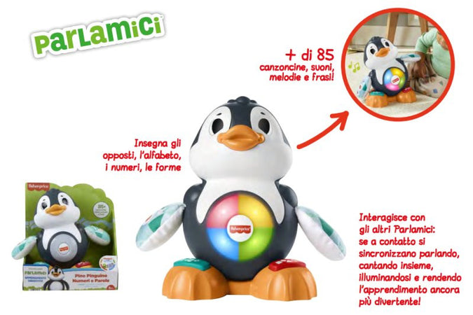 Parlamici Pino Pinguino Numeri e Parole Mattel