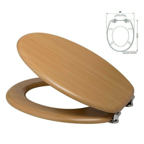 Sedile Copriwater Universale Per Bagno Copri Wc Water In Legno 18 Mod. X Casa, arredamento e bricolage > Accessori Bagno > Copriwater Trade Shop italia - Napoli, Commerciovirtuoso.it