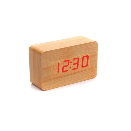 Orologio Moderno effetto legno Wooden USB/AAA Light LED Digital Alarm Clock Casa e cucina/Decorazioni per interni/Orologi/Orologi da tavolo Trade Shop italia - Napoli, Commerciovirtuoso.it